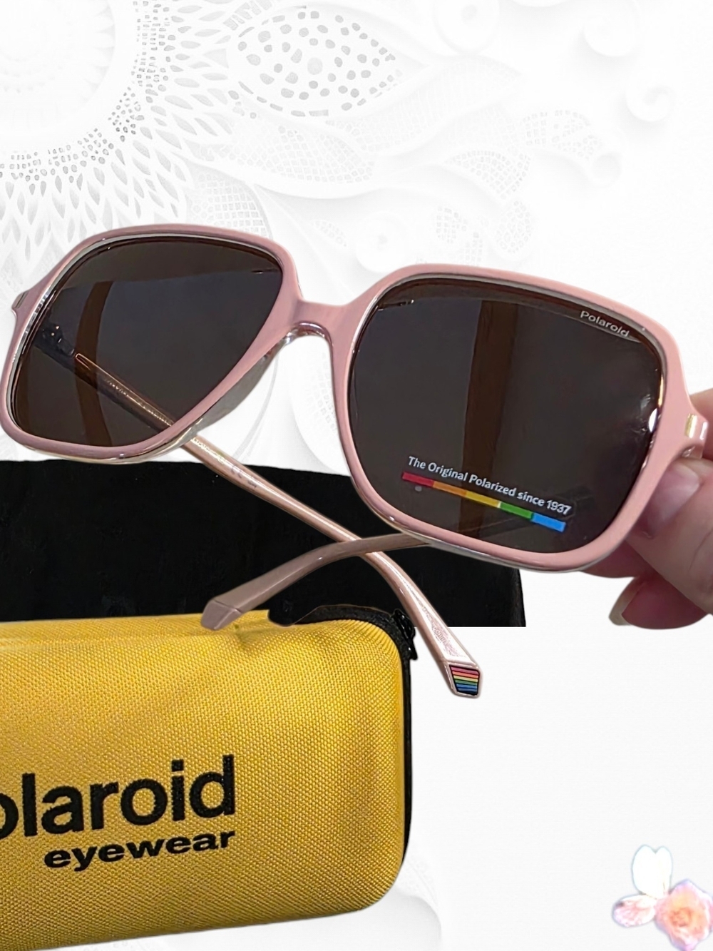 Polaroid PLD 6219/S 3SJ Nude Pink Polarized Sunglasses – New With Case & Cloth